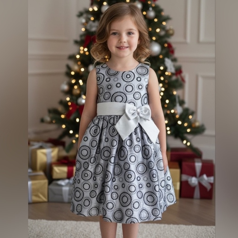 NWOT Silver Sequin Dress